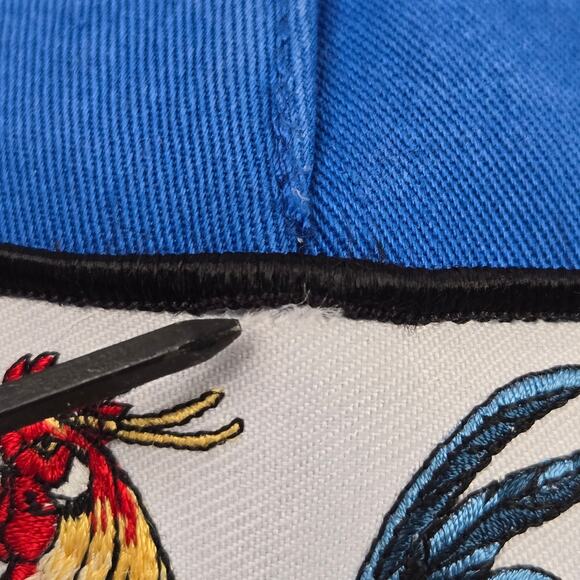 Goorin Bros Rooster Hat C0ck The Farm Trucker Mesh Cap Royal Blue White Grey - Picture 3 of 14